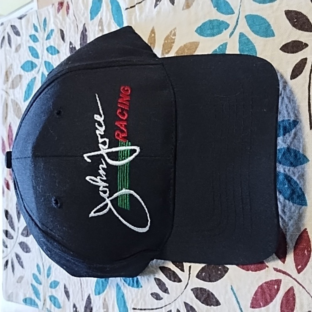 John Joyce Racing black cap NEW